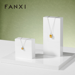 SM052 White Jewelry Display Stand Ring Earring Necklace Stand Jewelry Display Set