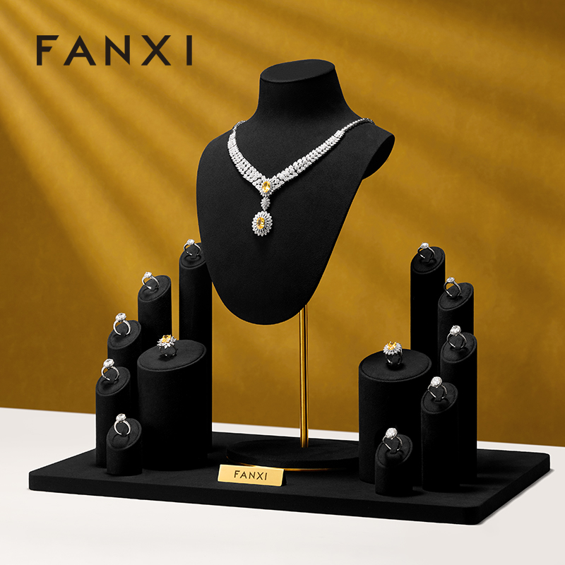 TT076 Custom Display Set for Ring Pedant Earring Necklace Jewelry Dislay Set