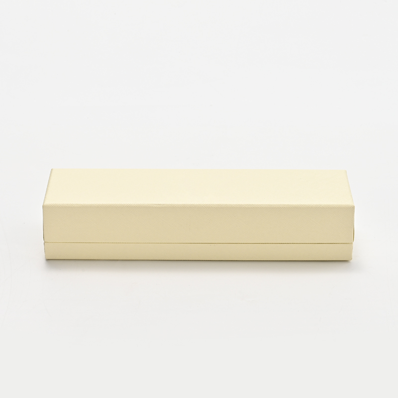 Long Chain Box Microfiber Green Beige Jewelry Box Custom Logo