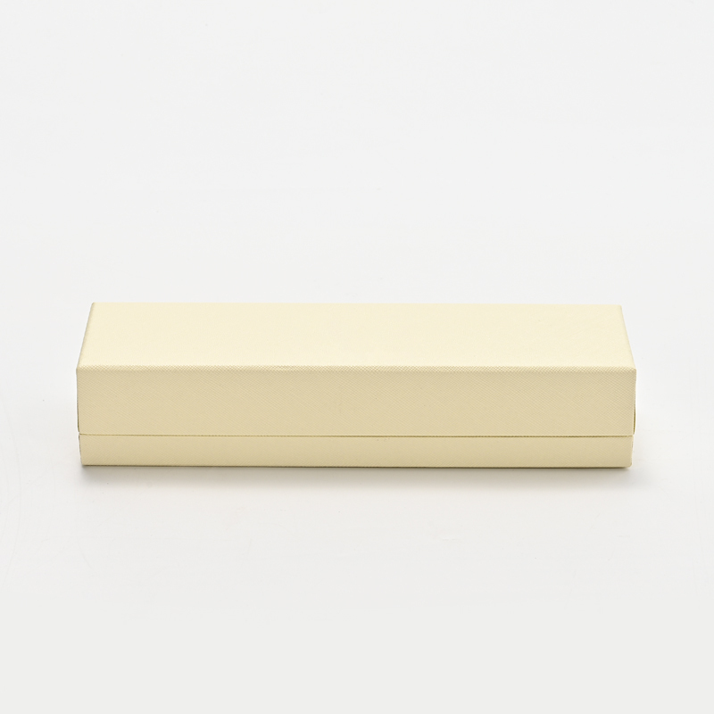 Long Chain Box Microfiber Green Beige Jewelry Box Custom Logo