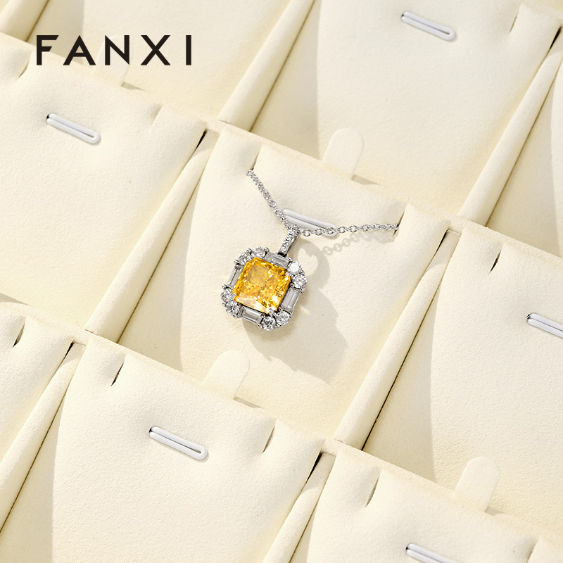 P167-170 New arrival soft microfiber stackable jewelry display tray for showcase