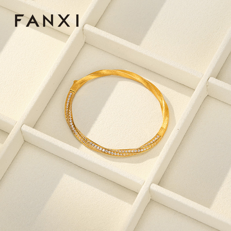 P167-170 New arrival soft microfiber stackable jewelry display tray for showcase