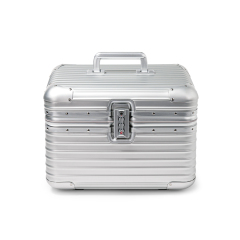 X079 Luxury Aluminum Jewelry Box with Lock and Velvet Lining — Travel Storage Case for Rings, Earrings & Watches