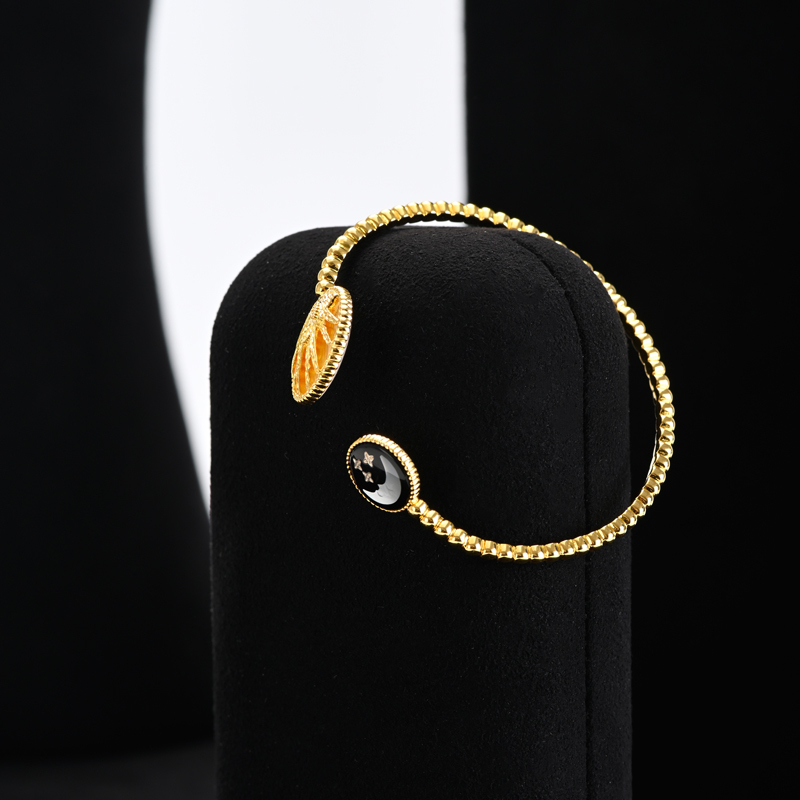 FANXI New Arrival black microfiber jewelry set