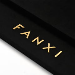 FANXI New Arrival black microfiber jewelry set