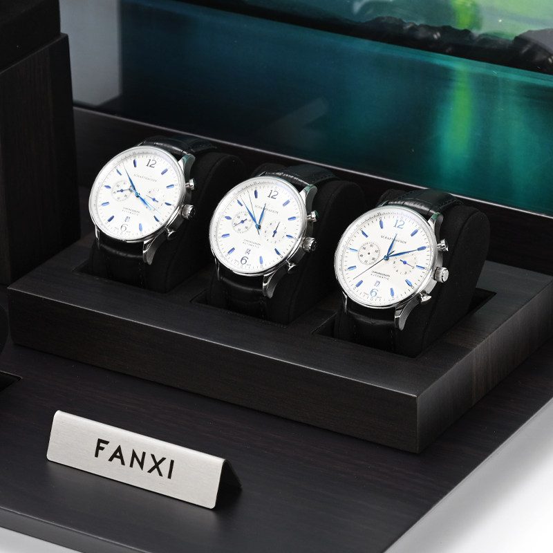 FANXI custom logo & colour beige microfiber jewelry display set