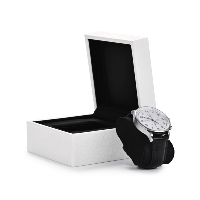 FANXI New arrivals luxury white and black pu leather microfiber luxury watch boxes storage watch box with custom logo