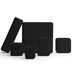 FANXI Luxury Jewelry packaging Boxes with Black PU Leather Wedding rings Gift Jewelry Packaging for ring necklace full set Jewelry Box