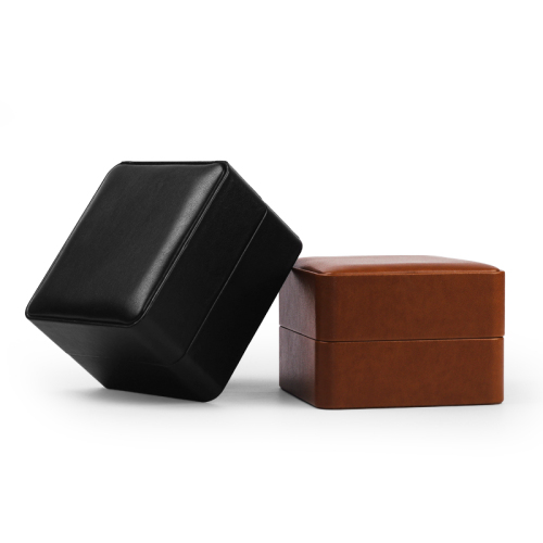 FANXI Customized Red and Black Luxury PU leather Wrist Watch Box Jewellery Packaging Box