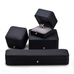 FANXI Newest Jewelry Gray Luxury Jewelry Box Jewelry Packaging Box Ring Bracelet Pendant Custom Logo