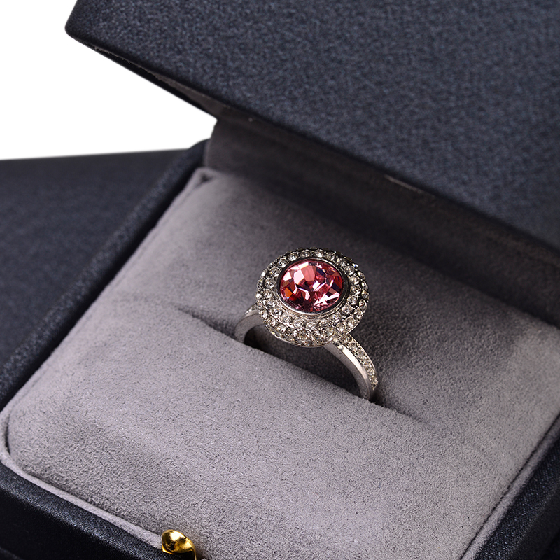 FANXI Newest Jewelry Gray Luxury Jewelry Box Jewelry Packaging Box Ring Bracelet Pendant Custom Logo