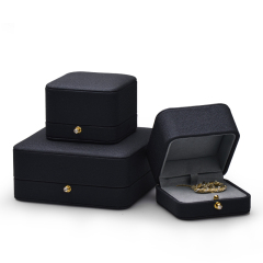 FANXI Newest Jewelry Gray Luxury Jewelry Box Jewelry Packaging Box Ring Bracelet Pendant Custom Logo