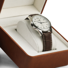 FANXI Customized Red and Black Luxury PU leather Wrist Watch Box Jewellery Packaging Box
