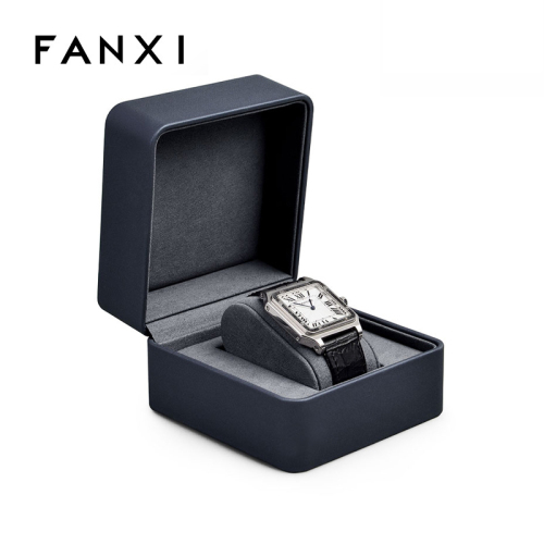FANXI Luxury Jewelry Watch Packaging Box Pu leather microfiber customized packing Jewelry watch boxes