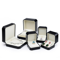 FANXI customized led ring box diamond jewelry packaging leather ring necklace boxes