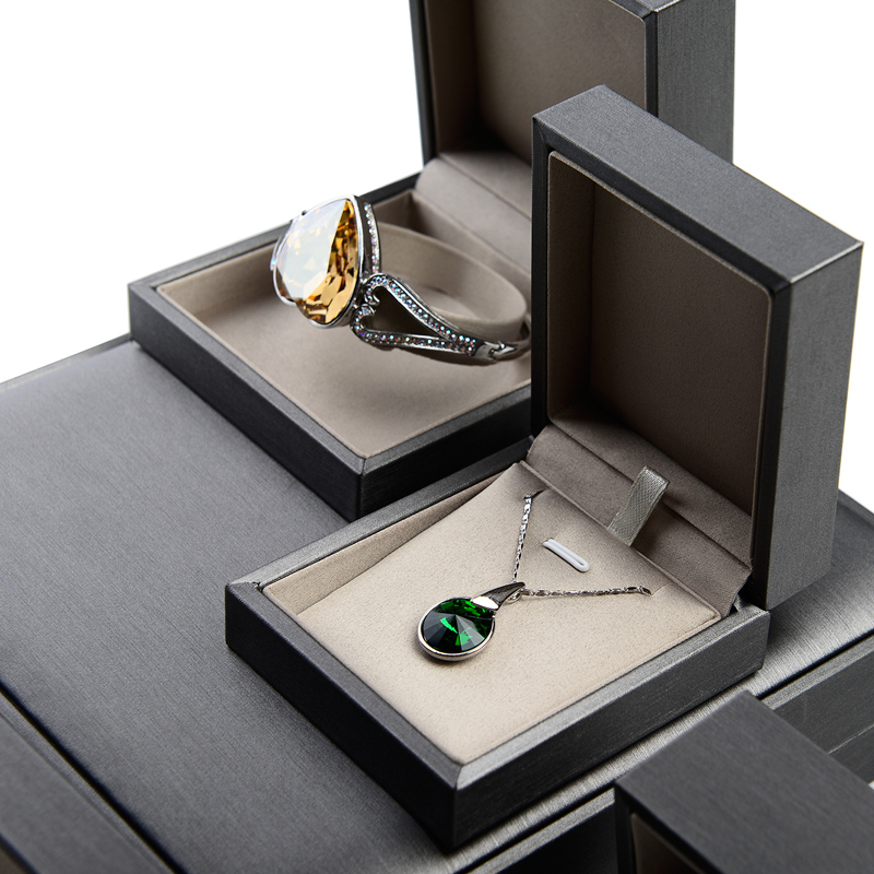 FANXI PU Jewellery Boxes For Ring Bangle Bracelet Watch Necklace Christmas Gift Packaging Custom Logo Leather Jewelry Box