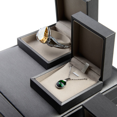 FANXI PU Jewellery Boxes For Ring Bangle Bracelet Watch Necklace Christmas Gift Packaging Custom Logo Leather Jewelry Box