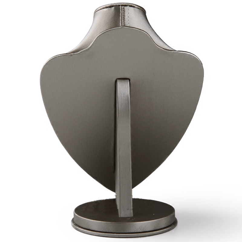 FANXI Luxury PU leather necklace bust display stand exhibitor