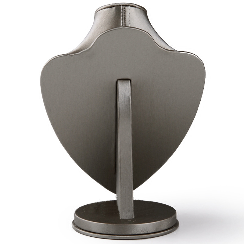 FANXI Luxury PU leather necklace bust display stand exhibitor