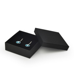 FANXI classis hot selling black cardboard box logo customized jewelry packing box ring pendant earrings bracelet bangle