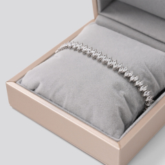 FANXI new arrival luxury jewelry box personalized jewelry Pu leather with velvet modern jewelry pillow box