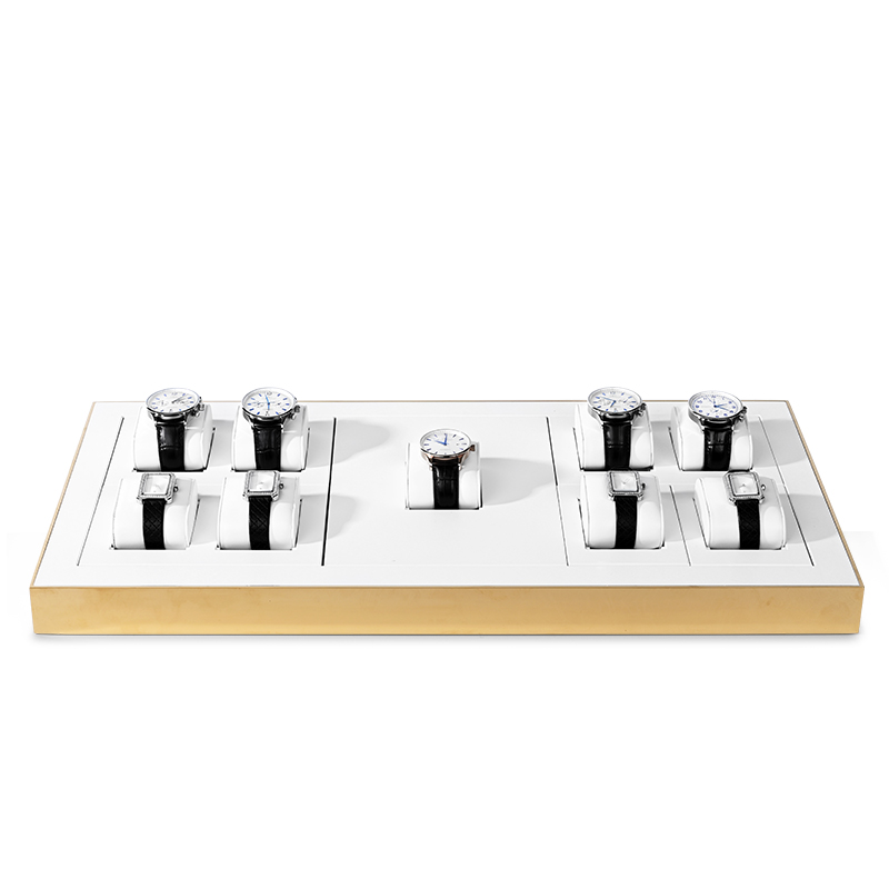 FANXI Custom Luxury Leather Watch pillow Display Trays DIY Top Watch Storage PU leather display trays