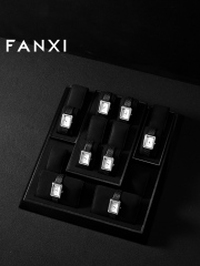 FANXI luxury Black microfiber jewelry display stand