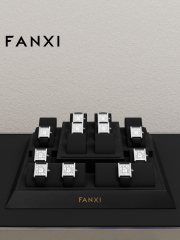 FANXI luxury Black microfiber jewelry display stand