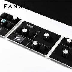 FANXI DIY Microfiber Watch Display Stand Holder Metal Base watch display stand Watch Stand