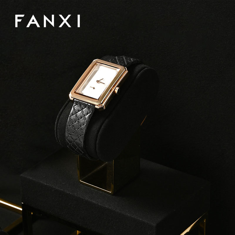 FANXI High End metal Watch Display Stand Custom superfiber Watch Display Holder
