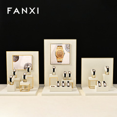 FANXI High End metal Watch Display Stand Custom superfiber Watch Display Holder