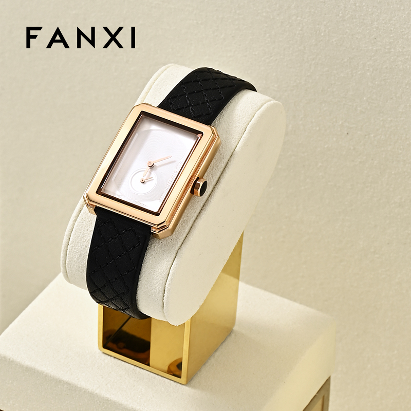 FANXI High End metal Watch Display Stand Custom superfiber Watch Display Holder