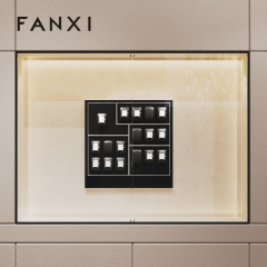 FANXI High End metal Watch Display Stand Custom PU Leather Watch Display Holder
