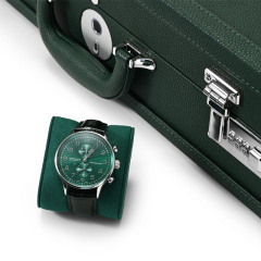 FANXI X069 Sustainable 28 Slot Green Watch Box Organizer Storage Luxury Watch Case Box with Fingerprint Lock