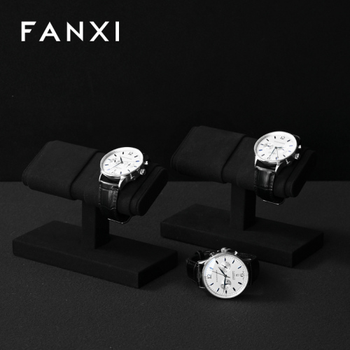 FANXI J006 Microfiber Bracelet Watch Holder Organizer Display Stand Watch Rack Jewelry Storage Props