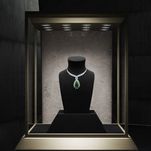 FANXI RX091-092 Jewelry Bust Jewelry Accessories Display Props Dark Black Senior Ring Earrings Model Metal Jewelry Display Stand