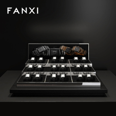 FANXI JS130 Fashionable Wholesale high-grade Metal Watches Jewelry Props Microfiber Watch Props Display Stand