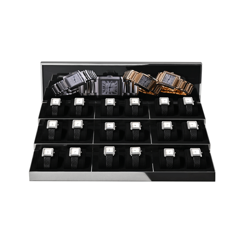 FANXI JS130 Fashionable Wholesale high-grade Metal Watches Jewelry Props Microfiber Watch Props Display Stand