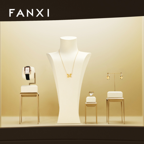 JS143 Light Luxury Metal Jewelry Display Stand High-foot Ring Earring Watch Display Jewelry Display Props