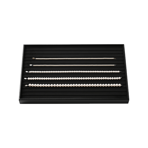 P231 Jewelry Shop Displays Trays Leather Luxury Display Showcase Tray