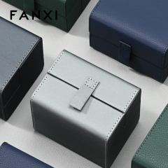 H194 Custom Leather Watch Packaging Box Luxury Vintage Watch Boxes Case and Travel Watch Case