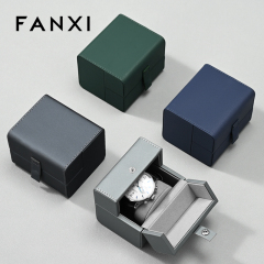 H194 Custom Leather Watch Packaging Box Luxury Vintage Watch Boxes Case and Travel Watch Case