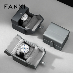 H194 Custom Leather Watch Packaging Box Luxury Vintage Watch Boxes Case and Travel Watch Case