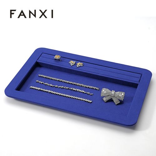 Removable Microfiber Jewellery Display Trays for Ring Necklace Earring Holder Organizer