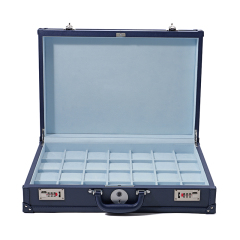 Luxurious Leather Watch Storage Box High End 28 Slots Watch Organizer