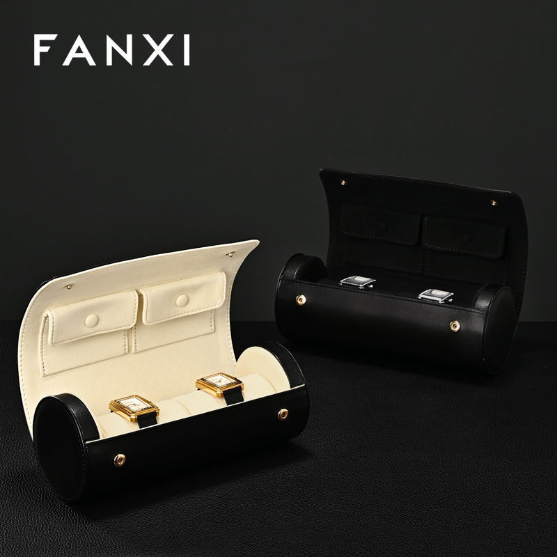 B024 Hot Sale Luxury Custom Leather Watch Boxes Commercial Gift Watches case