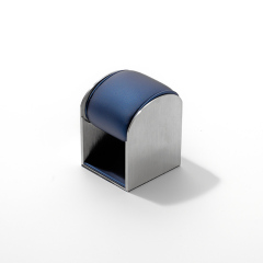 Watch Display Stand with Silver Brushed Metal Stand for Luxury Jewelry Storage
