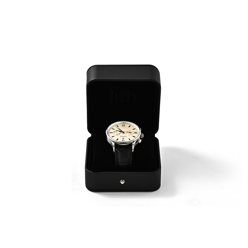 Customization Leather Black Bangle Watch Box Jewelry Storage Box Multi Functional Jewelry Box