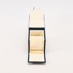 Blue Leather Watch Box Watch Packaging Box Luxury Vintage Watch Boxes Case and Travel Watch Case