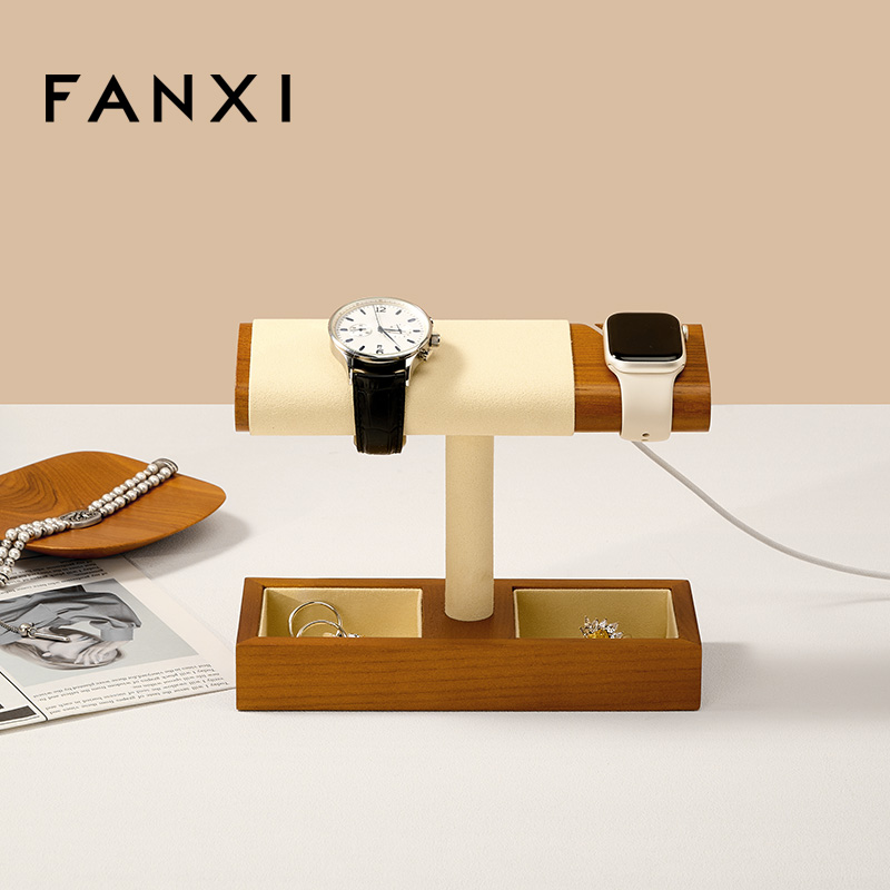 SM246-247 Wooden Watch Display Stand Luxury Jewelry Holder Display Multifunctional Display Stand
